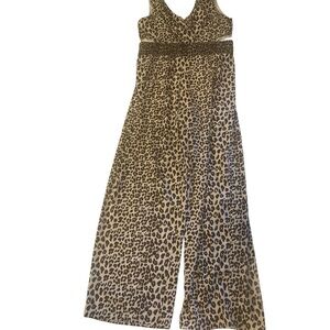 Bisou Bisou Animal Print Jumpsuit